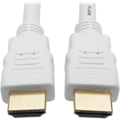 Câble HDMI 4K haute vitesse Tripp Lite par Eaton P568-010-WH (M/M), blanc, 10 pi P568-010-WH