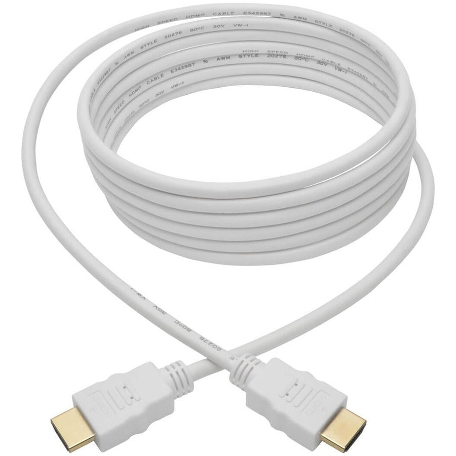 Câble HDMI 4K haute vitesse Tripp Lite par Eaton P568-010-WH (M/M), blanc, 10 pi P568-010-WH