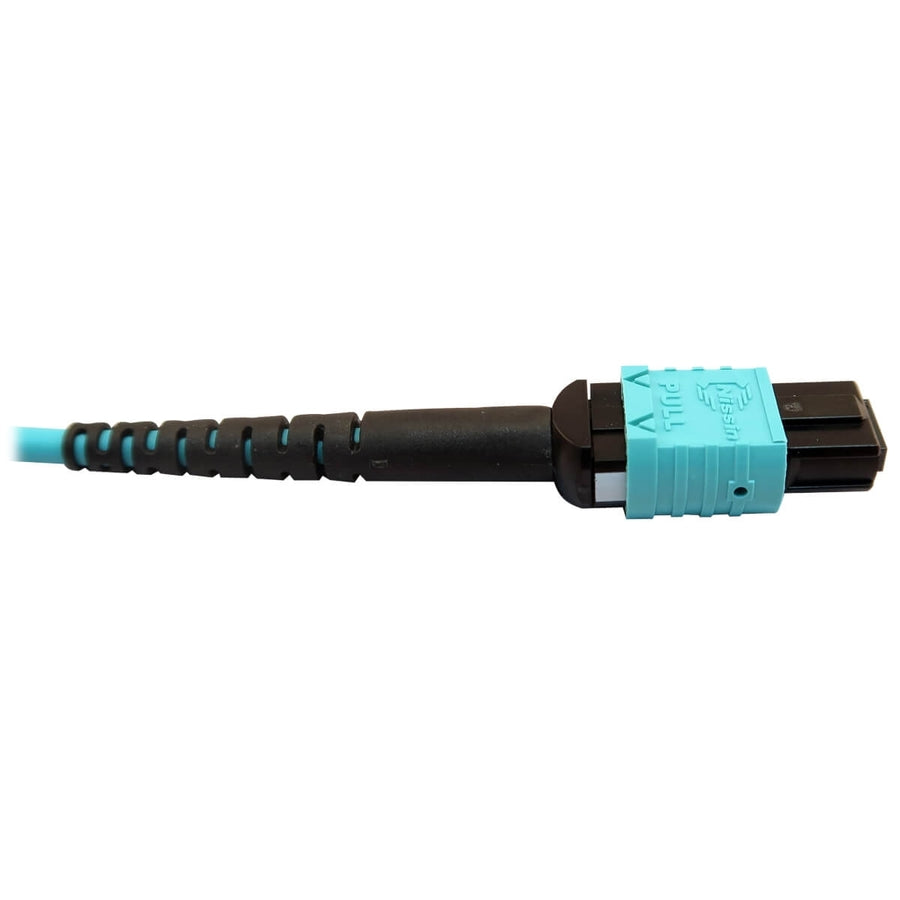 Câble à fibre optique multimode 50/125 OM4 400G Tripp Lite par Eaton N846D-05M-24DAQ, turquoise, 5 m N846D-05M-24DAQ