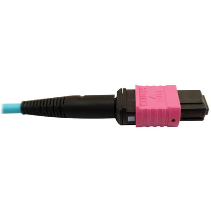 Câble à fibre optique multimode 50/125 OM4 400G Tripp Lite par Eaton N846D-05M-24DAQ, turquoise, 5 m N846D-05M-24DAQ