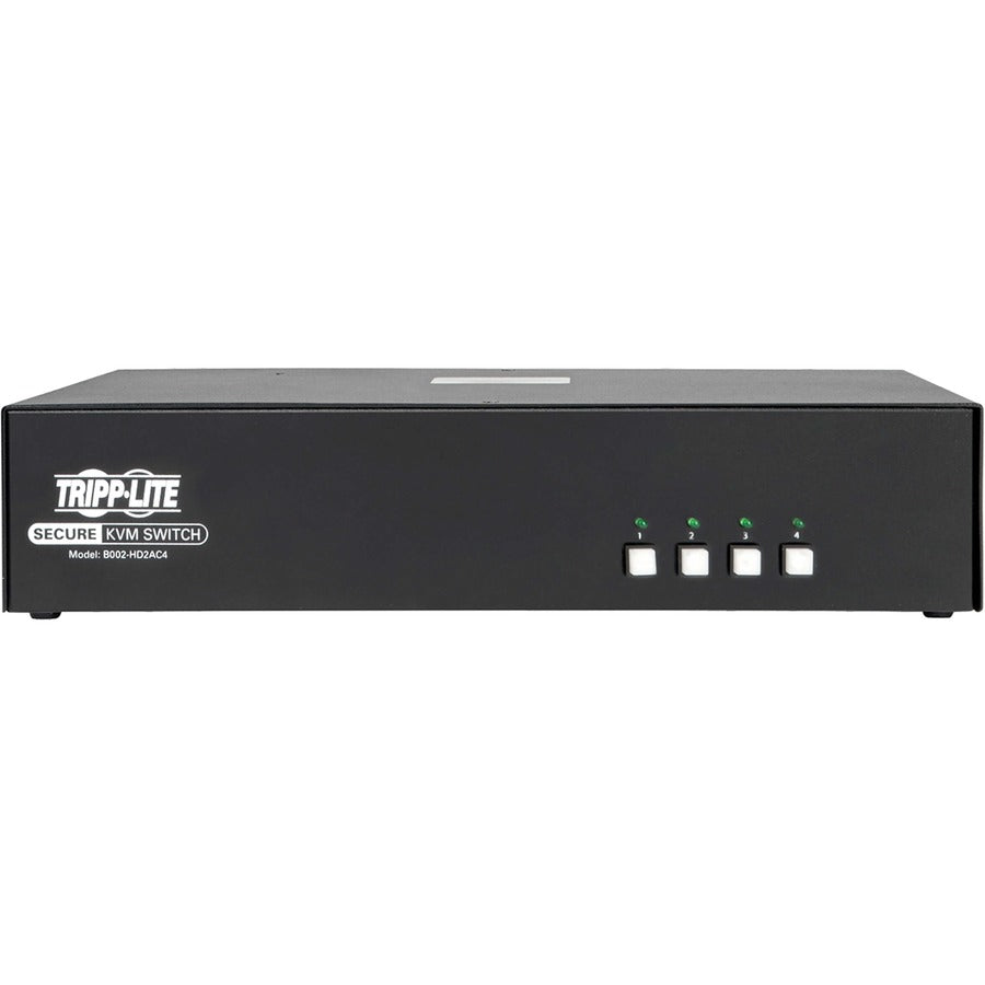 Commutateur KVM HDMI vers DisplayPort 4 ports certifié NIAP PP3.0 Tripp Lite par Eaton B002-HD2AC4 sécurisé B002-HD2AC4