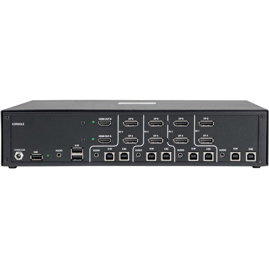 Commutateur KVM HDMI vers DisplayPort 4 ports certifié NIAP PP3.0 Tripp Lite par Eaton B002-HD2AC4 sécurisé B002-HD2AC4