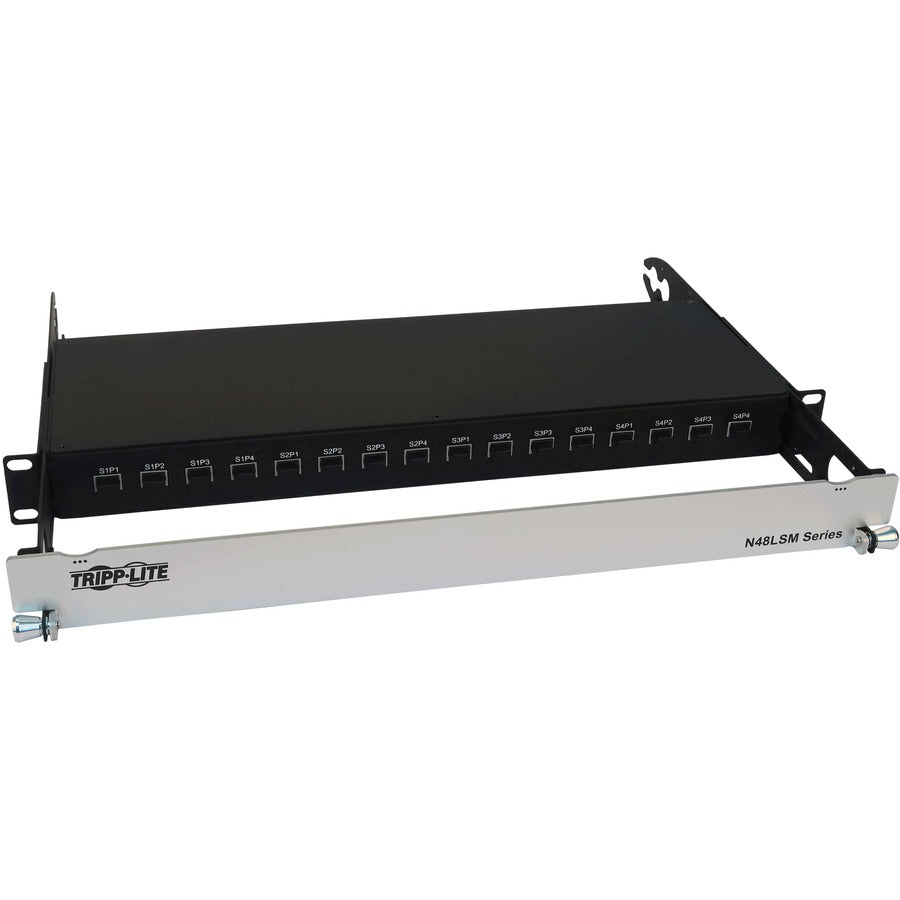 Panneau MPO à feuillets plats Tripp Lite par Eaton N48LSM-16X16, 16 x 16 ports, 1U N48LSM-16X16