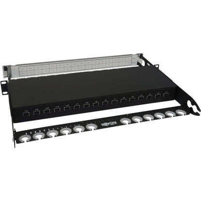 Panneau MPO à feuillets plats Tripp Lite par Eaton N48LSM-16X16, 16 x 16 ports, 1U N48LSM-16X16