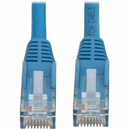 Câble Ethernet UTP moulé Cat6 Gigabit sans accroc Tripp Lite by Eaton (RJ45 M/M), PoE, LSZH, bleu, 3 m N201L-03M-BL