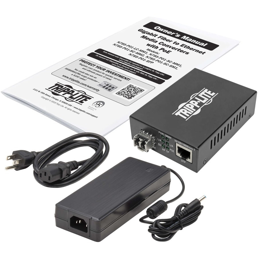 Convertisseur émetteur-récepteur/média Tripp Lite par Eaton N785-P01-LC-MM1 N785-P01-LC-MM1