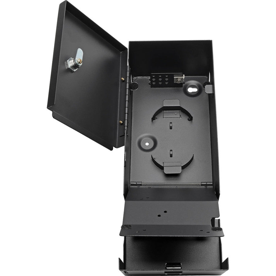 Boîtier de distribution de fibre optique à montage mural Tripp Lite par Eaton, capacité de 2 panneaux N492-WM2-BK