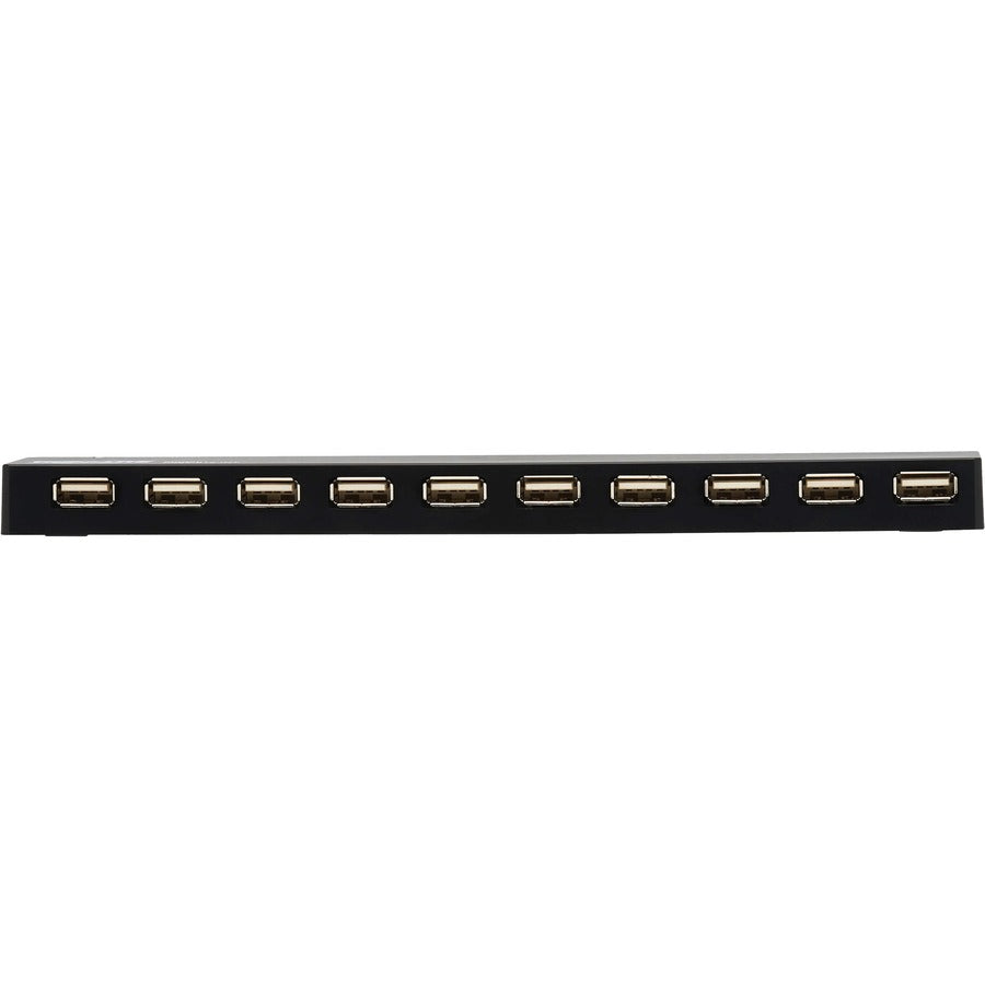 Hub USB 10 ports Tripp Lite par Eaton avec alimentation et adaptateurs de prise internationaux U223-010-INT