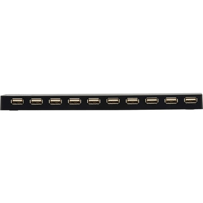 Hub USB 10 ports Tripp Lite par Eaton avec alimentation et adaptateurs de prise internationaux U223-010-INT