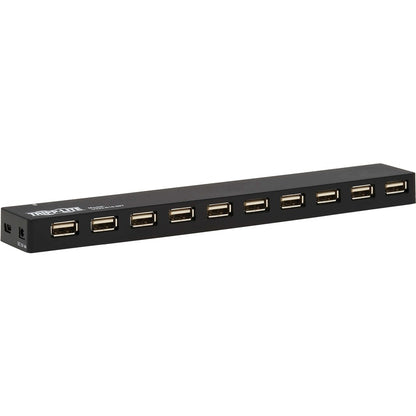 Hub USB 10 ports Tripp Lite par Eaton avec alimentation et adaptateurs de prise internationaux U223-010-INT