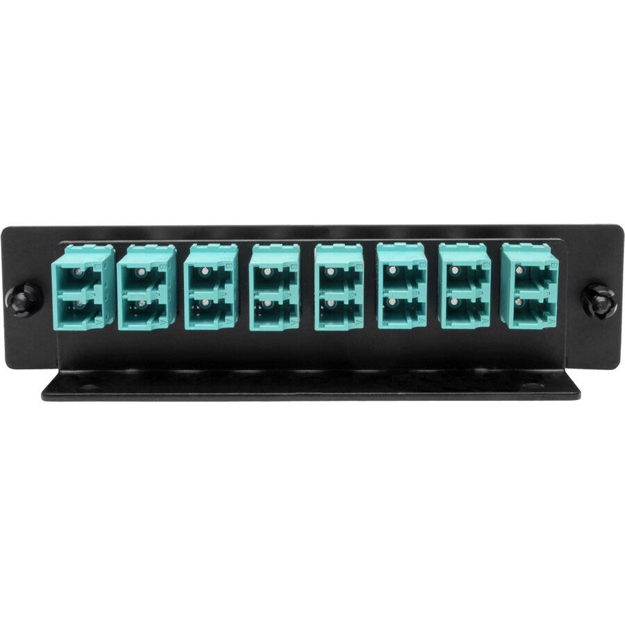 Tripp Lite by Eaton High-Density Fiber Adapter Panel (MMF/SMF), 8 LC Duplex Connectors, Black N492-08D-LC