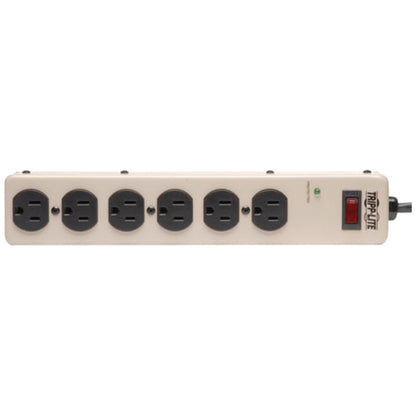 Multiprise Tripp Lite Waber avec parasurtenseur et cordon d'alimentation en métal à 6 prises, 6 pi PM6NS