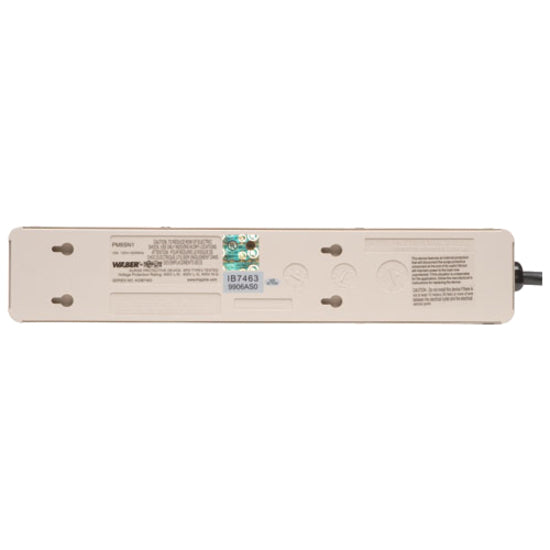 Multiprise Tripp Lite Waber avec parasurtenseur et cordon d'alimentation en métal à 6 prises, 6 pi PM6NS