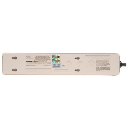Multiprise Tripp Lite Waber avec parasurtenseur et cordon d'alimentation en métal à 6 prises, 6 pi PM6NS