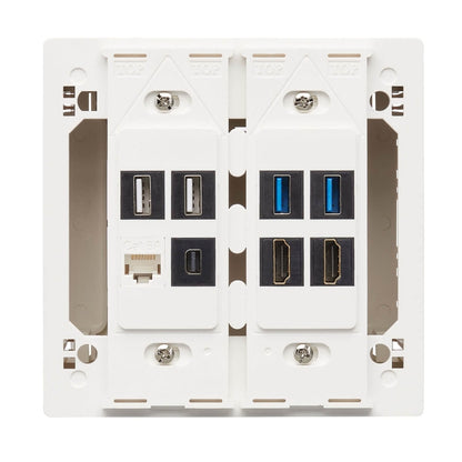 Boîtier de montage Tripp Lite by Eaton N080-SMB2-WH - Blanc - Conforme TAA N080-SMB2-WH