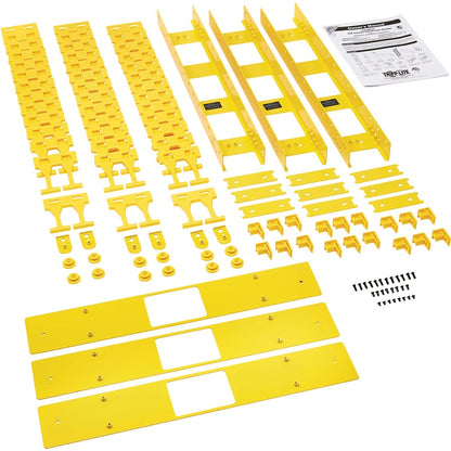 Tripp Lite by Eaton High-Capacity Vertical Cable Manager - Double Finger Duct, Yellow, 6 ft. (1.8 m) SRCABLEVRT3FC