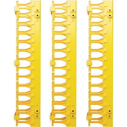 Tripp Lite by Eaton High-Capacity Vertical Cable Manager - Double Finger Duct, Yellow, 6 ft. (1.8 m) SRCABLEVRT3FC