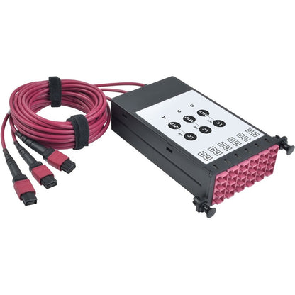 Cassette de dérivation de fibre optique OM4 Tripp Lite par Eaton N482-3M8L12-B N482-3M8L12-B