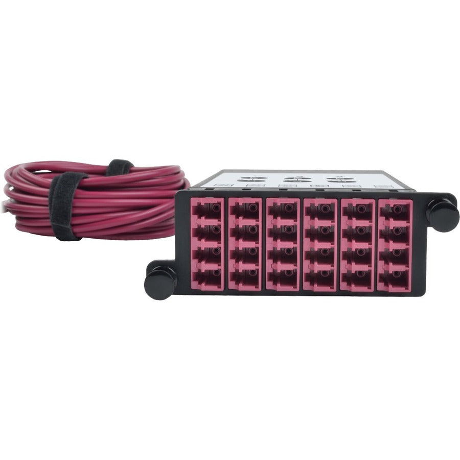 Cassette de dérivation de fibre optique OM4 Tripp Lite par Eaton N482-3M8L12-B N482-3M8L12-B