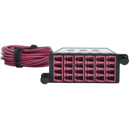 Cassette de dérivation de fibre optique OM4 Tripp Lite par Eaton N482-3M8L12-B N482-3M8L12-B