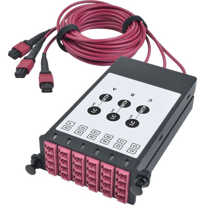 Cassette de dérivation de fibre optique OM4 Tripp Lite par Eaton N482-3M8L12-B N482-3M8L12-B