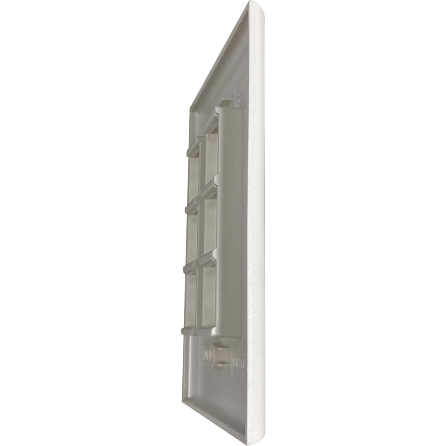 Plaque murale simple à 6 ports Safe-IT de Tripp Lite par Eaton, antibactérienne, ivoire mat, TAA N042AB-006-IVM