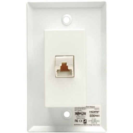 Plaque murale à distance pour extension passive HDMI sur Cat5 Tripp Lite par Eaton B126-1P0-WP-1