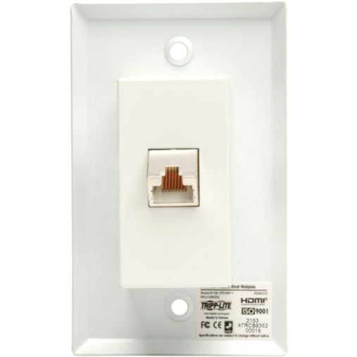 Plaque murale à distance pour extension passive HDMI sur Cat5 Tripp Lite par Eaton B126-1P0-WP-1