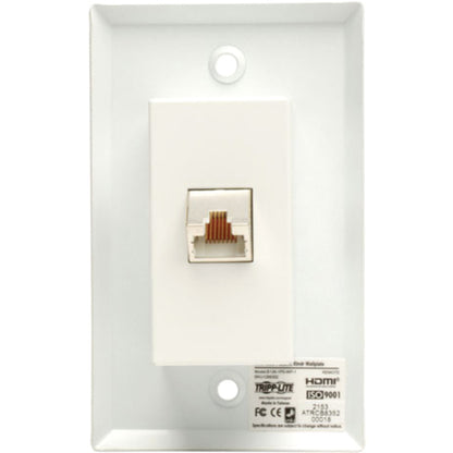 Plaque murale à distance pour extension passive HDMI sur Cat5 Tripp Lite par Eaton B126-1P0-WP-1
