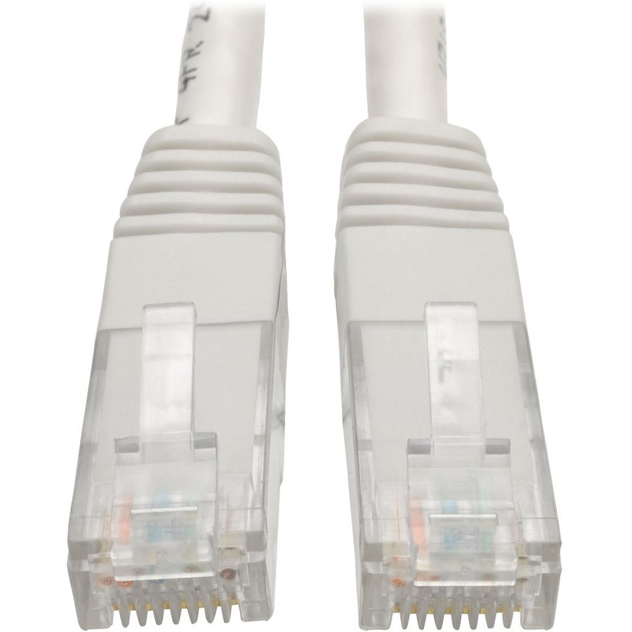 Câble de raccordement moulé Gigabit Cat6 Tripp Lite par Eaton (RJ45 M/M), blanc, 15 pi N200-015-WH