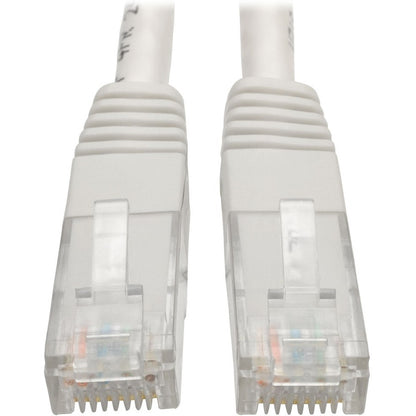 Câble de raccordement moulé Gigabit Cat6 Tripp Lite par Eaton (RJ45 M/M), blanc, 15 pi N200-015-WH