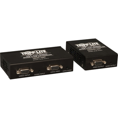 Kit d'extension VGA + audio sur Cat5 Tripp Lite par Eaton (émetteur + récepteur) B130-101A-2
