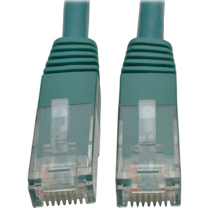 Câble de raccordement moulé Gigabit Cat6 Tripp Lite par Eaton (RJ45 M/M), vert, 10 pi N200-010-GN