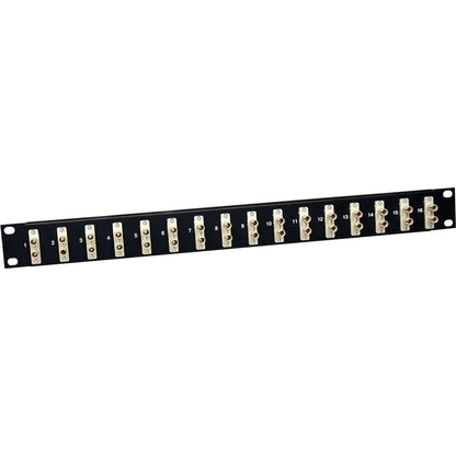 Panneau de brassage fibre optique Tripp Lite 16 ports 62,5/125 ou 50/125 ST/ST 1URM N490-016-STST