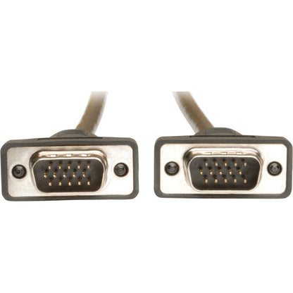 Câble coaxial VGA pour moniteur Tripp Lite 50 pieds à profil bas avec RVB haute résolution HD15 M/M 50' P502-050-SM