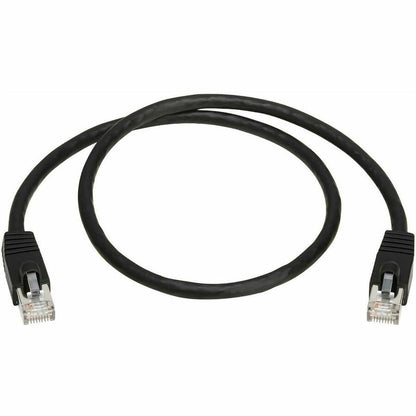 Câble Ethernet SSTP Cat8 40G sans accroc Tripp Lite par Eaton (RJ45 M/M), PoE, noir, 0,6 m (2 pi) N272-F02-BK