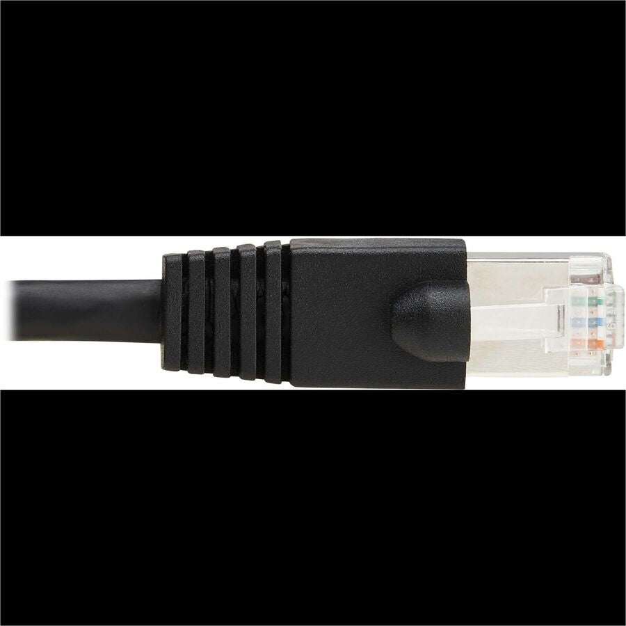 Câble Ethernet SSTP Cat8 40G sans accroc Tripp Lite par Eaton (RJ45 M/M), PoE, noir, 0,6 m (2 pi) N272-F02-BK