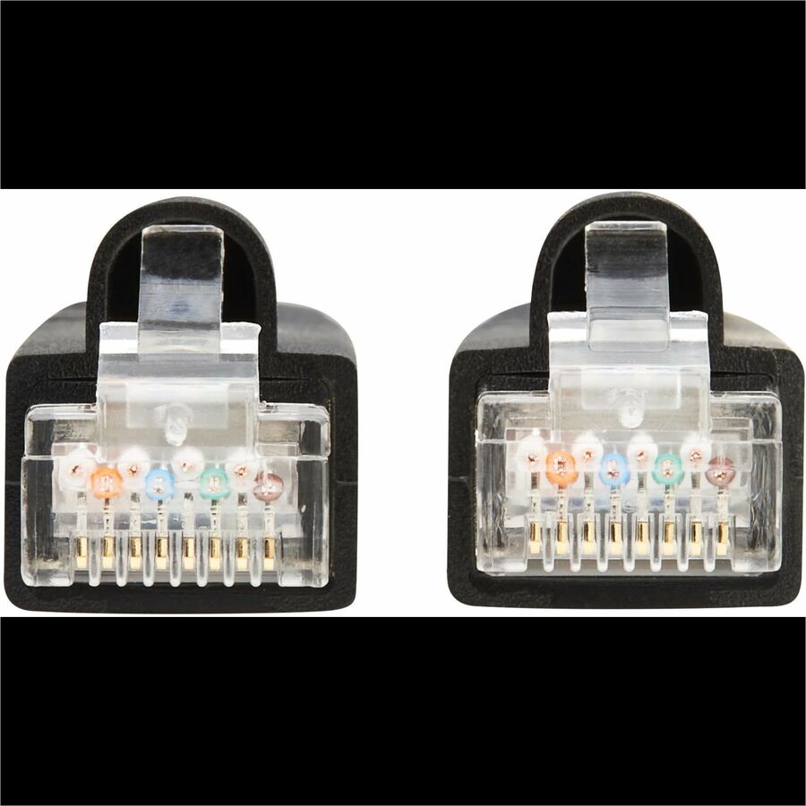 Câble Ethernet SSTP Cat8 40G sans accroc Tripp Lite par Eaton (RJ45 M/M), PoE, noir, 0,6 m (2 pi) N272-F02-BK