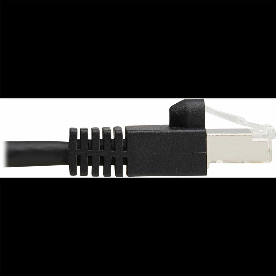 Câble Ethernet SSTP Cat8 40G sans accroc Tripp Lite par Eaton (RJ45 M/M), PoE, noir, 0,6 m (2 pi) N272-F02-BK