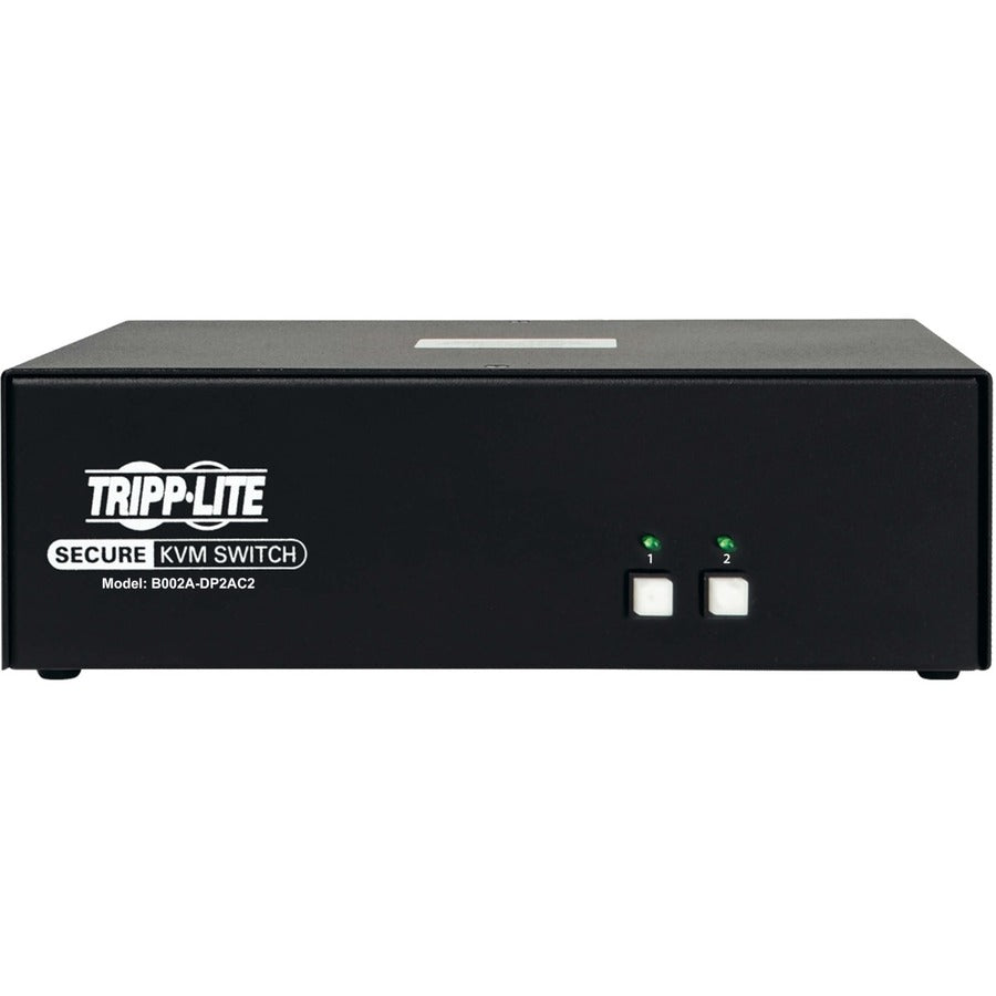 Commutateur KVM DisplayPort 2 ports certifié NIAP PP3.0 Tripp Lite par Eaton B002A-DP2AC2 B002A-DP2AC2