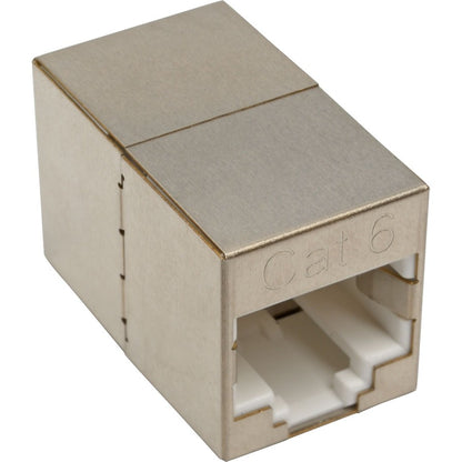 Coupleur en ligne compact blindé modulaire Cat6 droit Tripp Lite par Eaton (RJ45 F/F), TAA N234-001-SH