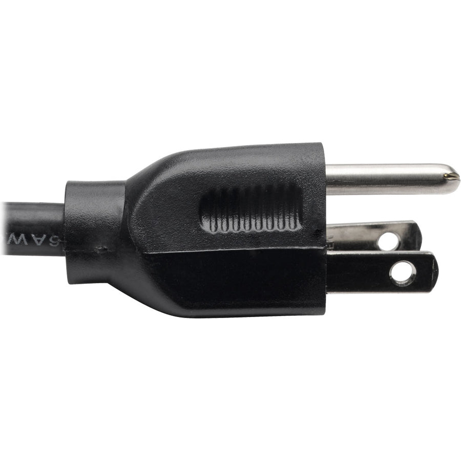 Câble d'extension de cordon d'alimentation Tripp Lite 19 pouces, répartiteur en Y 5-15P vers 5-15R 13A 16AWG 18" P024-18N-13A-2R