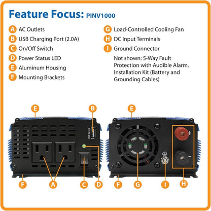 Tripp Lite by Eaton PINV1000 Power Inverter PINV1000