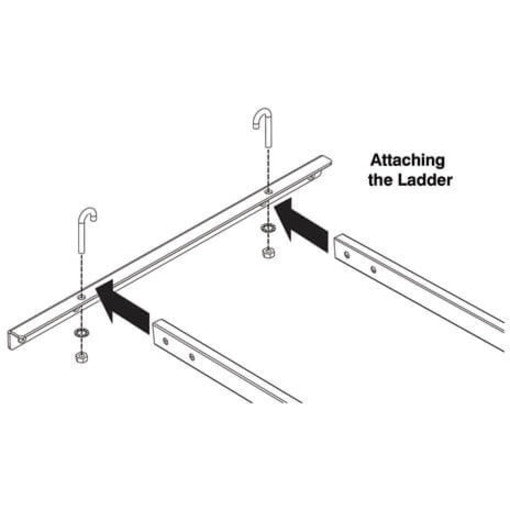 Support de montage pour échelle à câbles Tripp Lite by Eaton SRLADDERATTACH - Noir SRLADDERATTACH