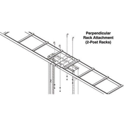 Support de montage pour échelle à câbles Tripp Lite by Eaton SRLADDERATTACH - Noir SRLADDERATTACH
