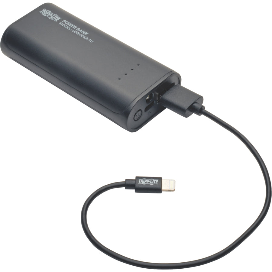 Chargeur de batterie USB portable Tripp Lite by Eaton 5200 mAh avec lampe de poche LED UPB-05K2-1U
