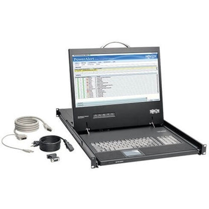 Console de montage en rack 1U Tripp Lite par Eaton avec écran LCD 19", DVI ou VGA B021-000-19-HD