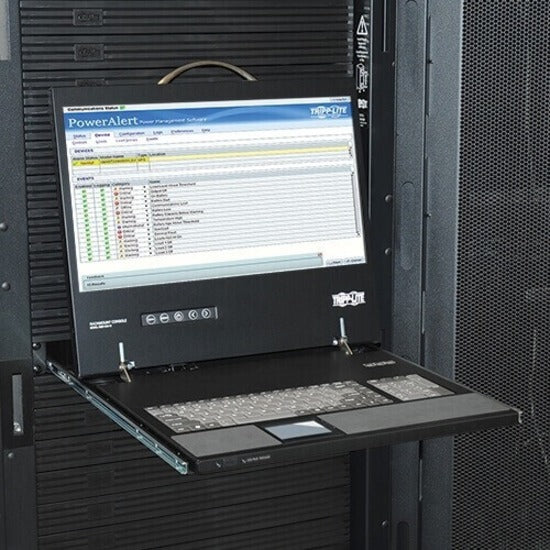 Console de montage en rack 1U Tripp Lite par Eaton avec écran LCD 19", DVI ou VGA B021-000-19-HD