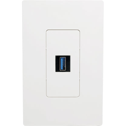 Coupleur coudé tout-en-un USB 3.0 pour montage sur panneau/Keystone de Tripp Lite par Eaton (F/F), noir U325-000-KPA-BK