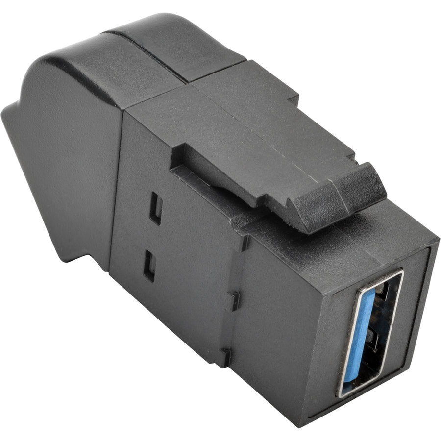 Coupleur coudé tout-en-un USB 3.0 pour montage sur panneau/Keystone de Tripp Lite par Eaton (F/F), noir U325-000-KPA-BK